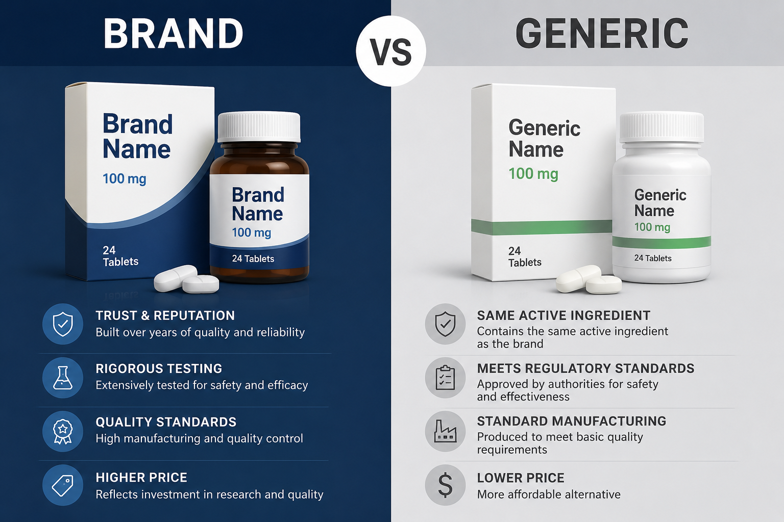 Generic vs Brand-Name Drugs: Are They Really the Same?